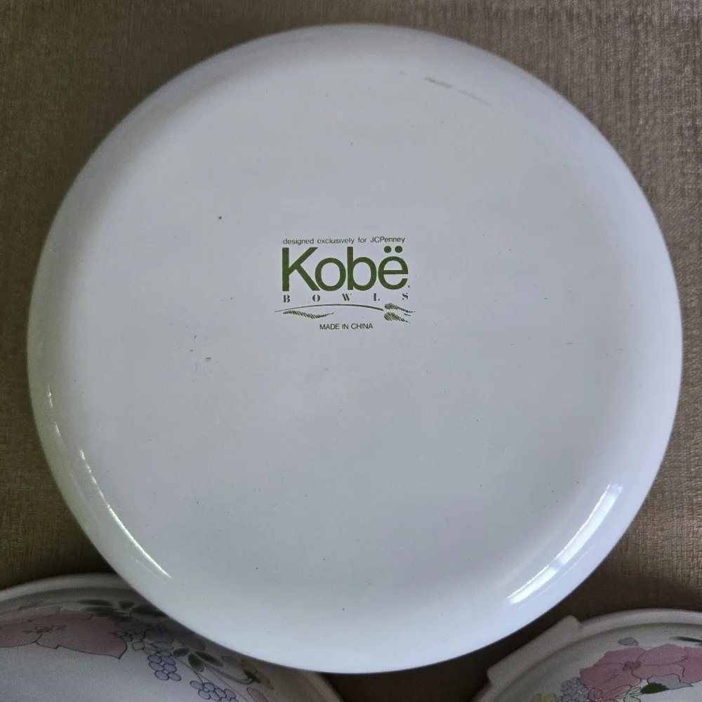 KOBË BOWLS | Vintage Enamelware Nesting Bowls in Floral 3-pc Set - Picture 14 of 16
